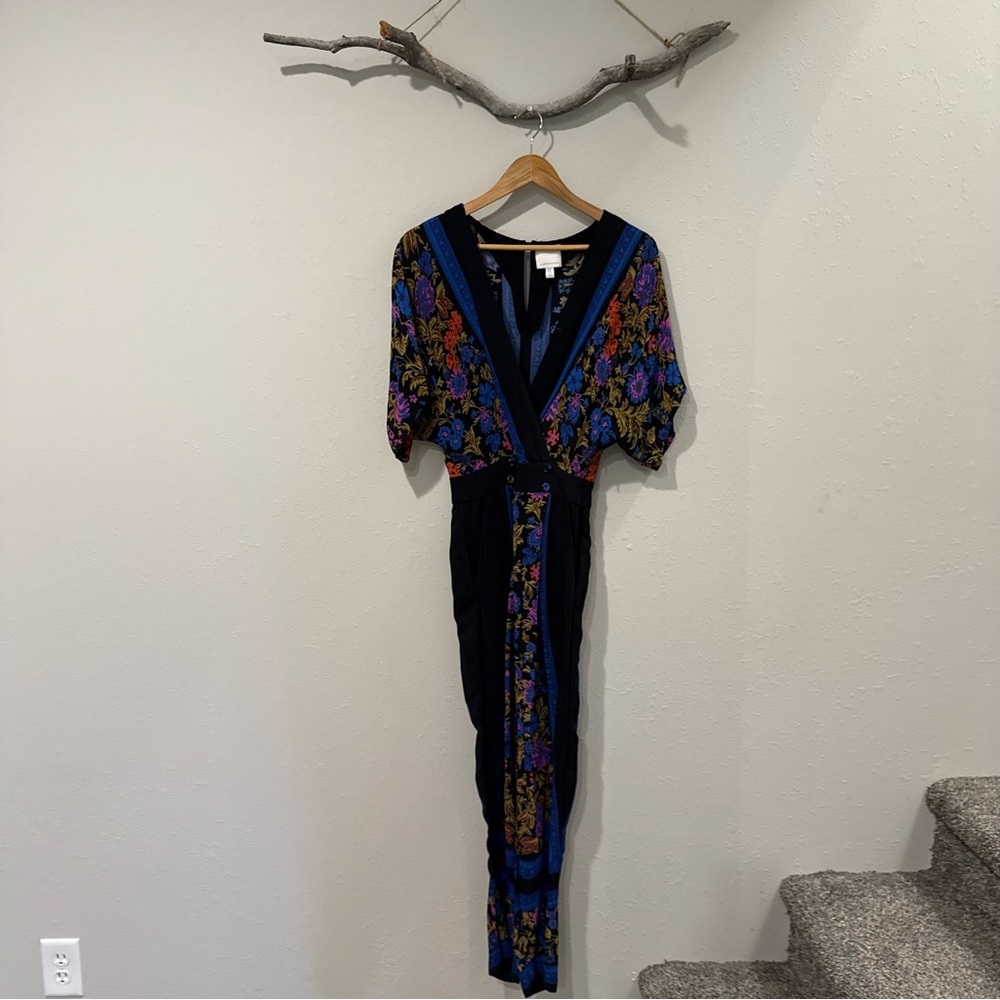 Anthropologie Ett:twa Scarf Printed Jumsuit - Picture 4 of 15
